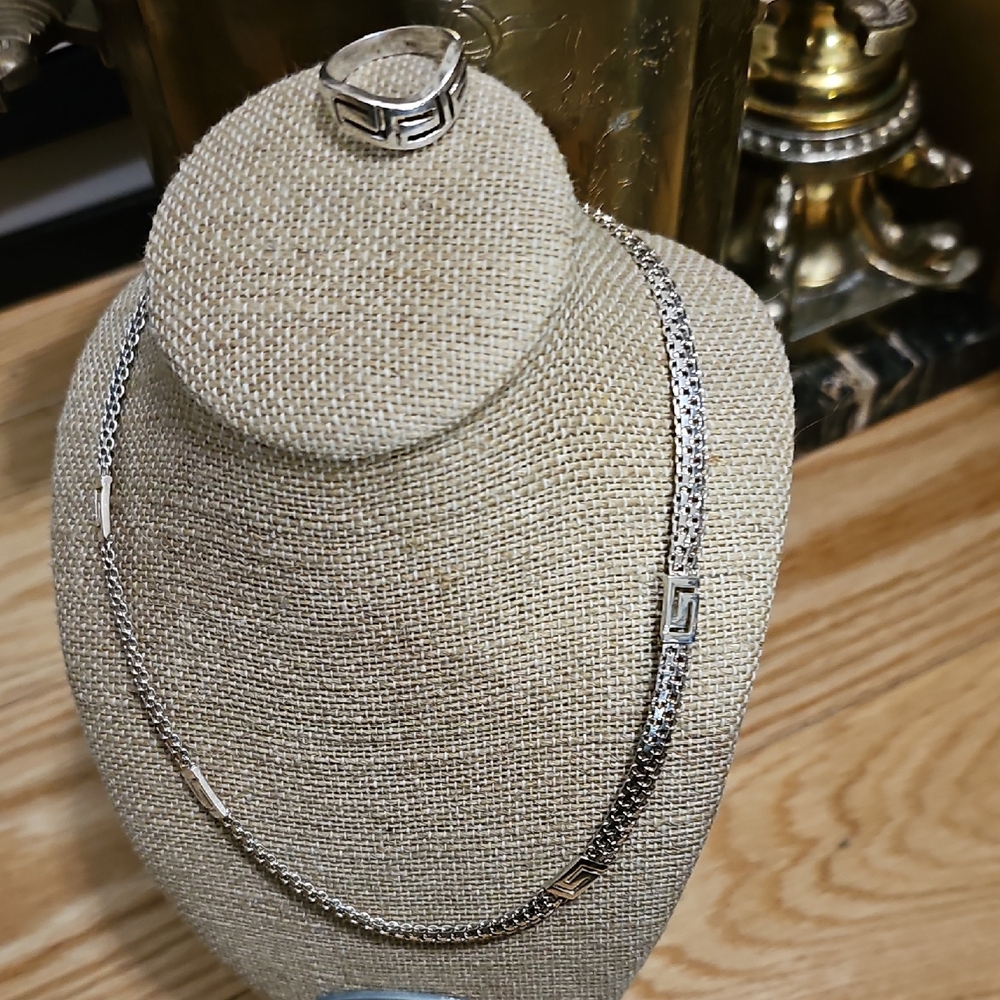 Sterling Silver "Vior" Necklace & Ring